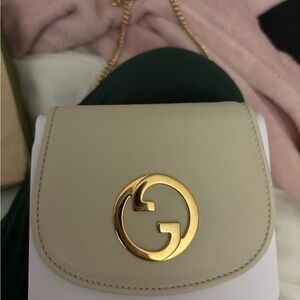 Gucci Beige Mini Bag with Gold Accent